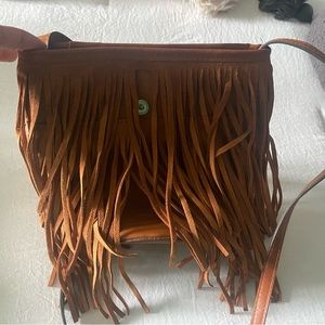 Fringe boho style crops body purse